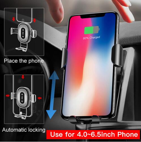 Gravity Bracket Wireless Charging Car Two-in-one Wireless Charging Bracket Charger